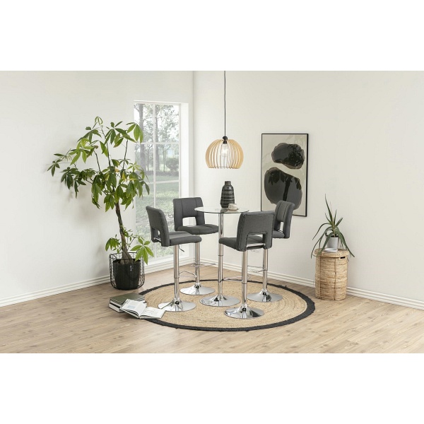 Hoker Sylvia szary ciemny/metal chrom - ACTONA